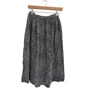 Vintage Silk Midi Length Skirt Size 7 / 8 Donna Morgan Polka Dot